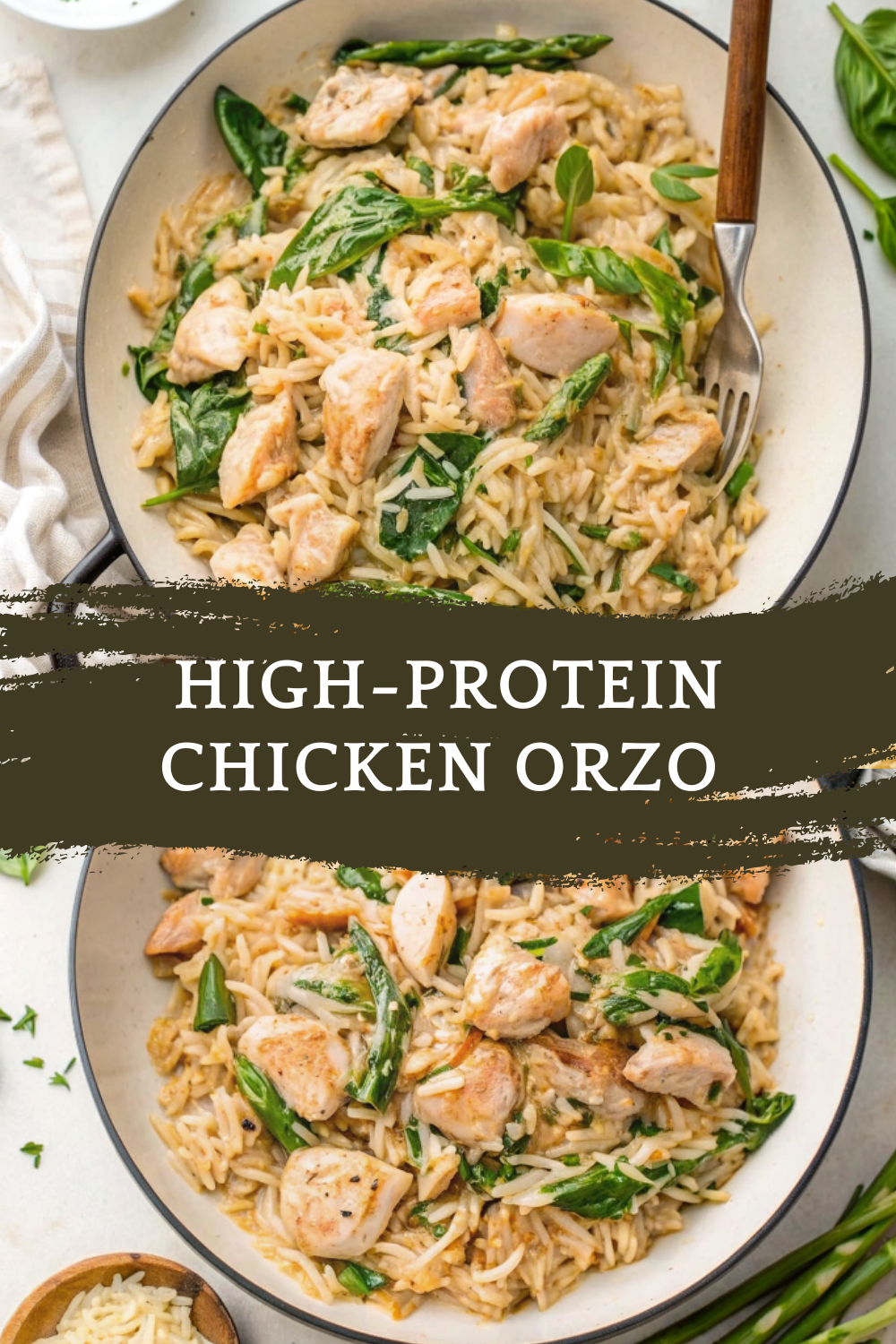 High-Protein Chicken Orzo – Creamy, Nourishing, and Perfect for Meal Prep