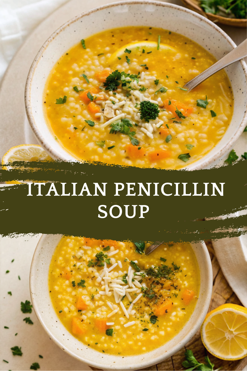 Italian Penicillin Soup – Healing, Comforting & Full of Bright Italian Flavor