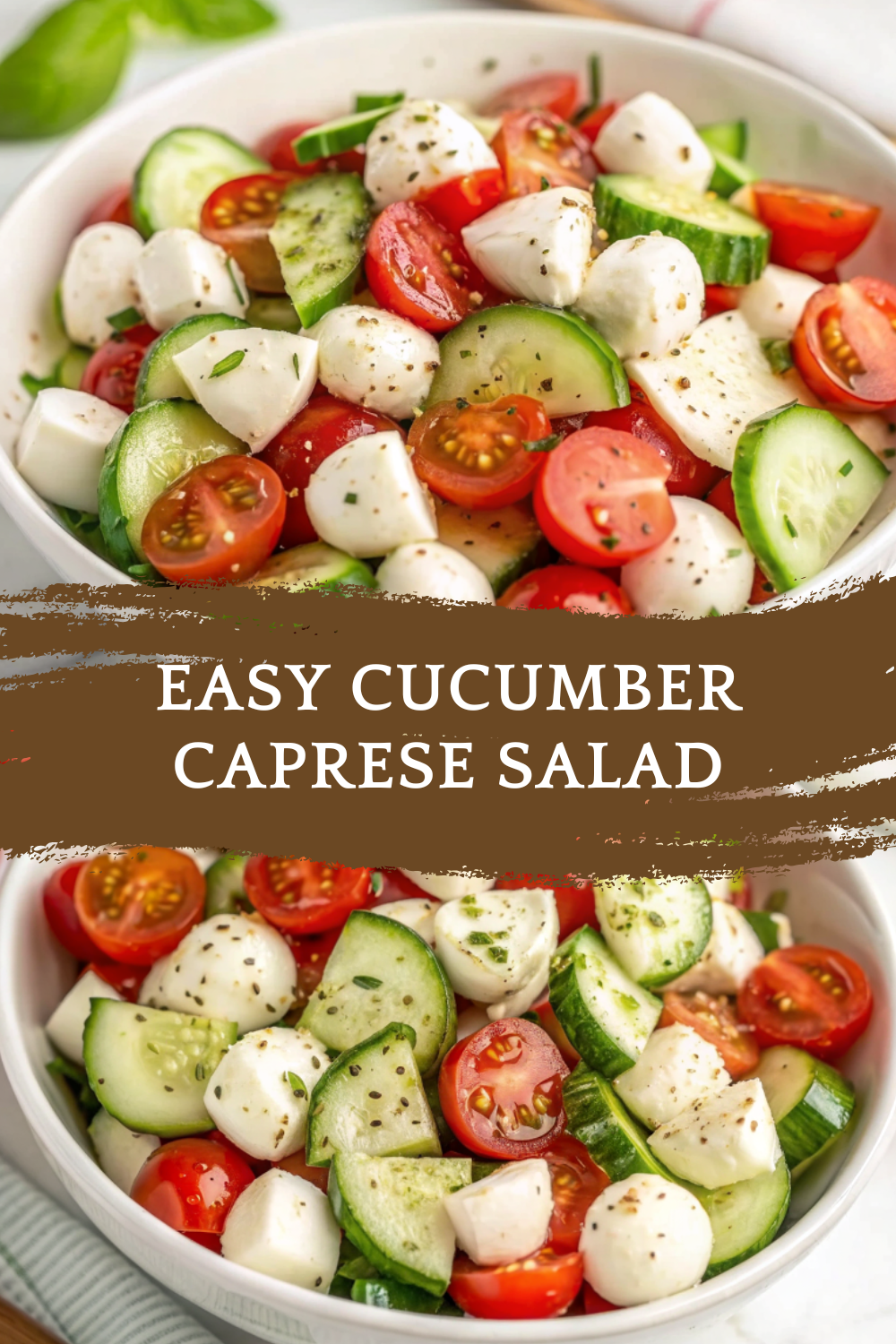 Easy Cucumber Caprese Salad – Fresh, Light, and Perfectly Balanced