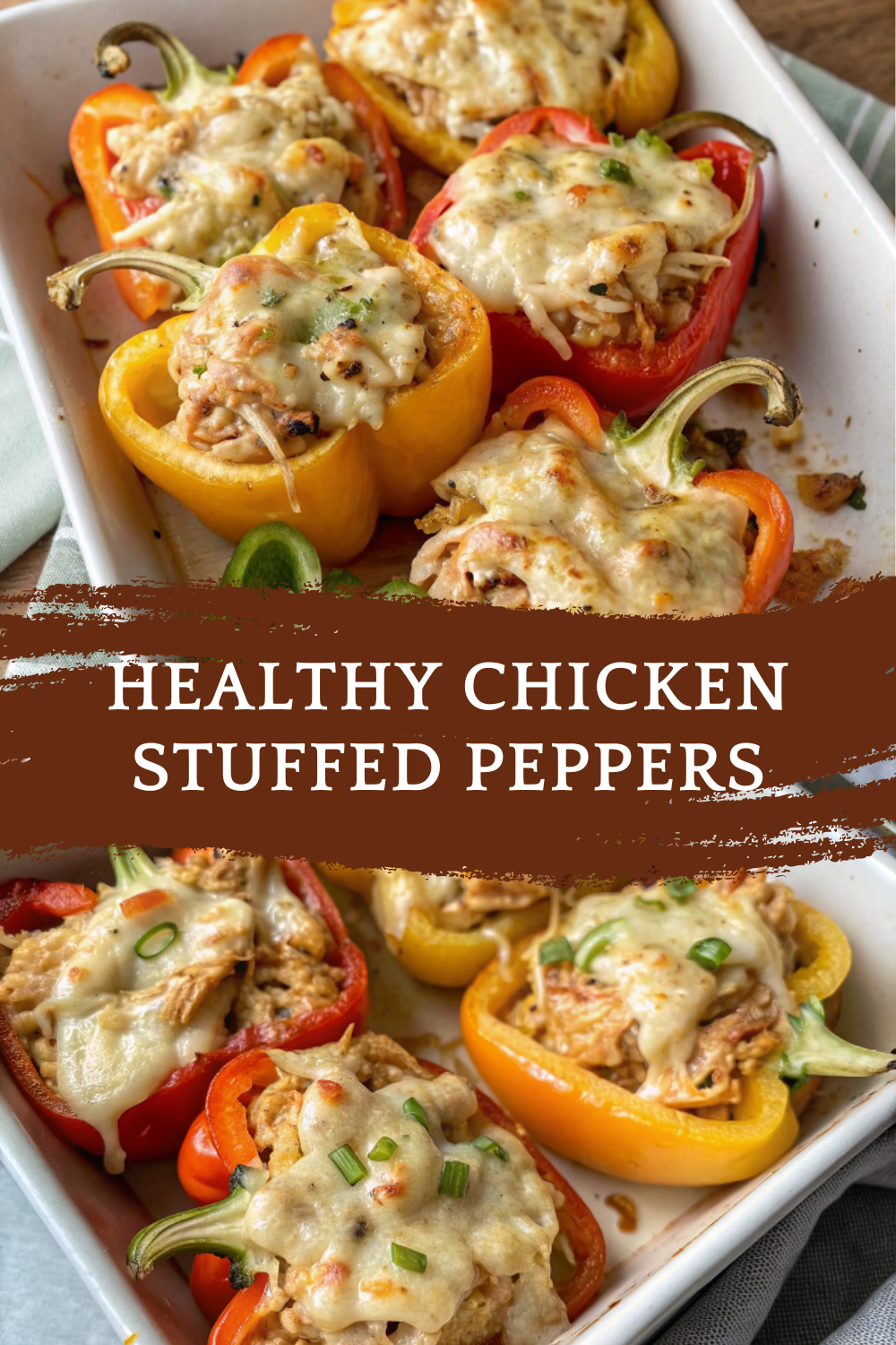 Healthy Chicken Stuffed Peppers – Creamy, Flavorful, and Family-Friendly