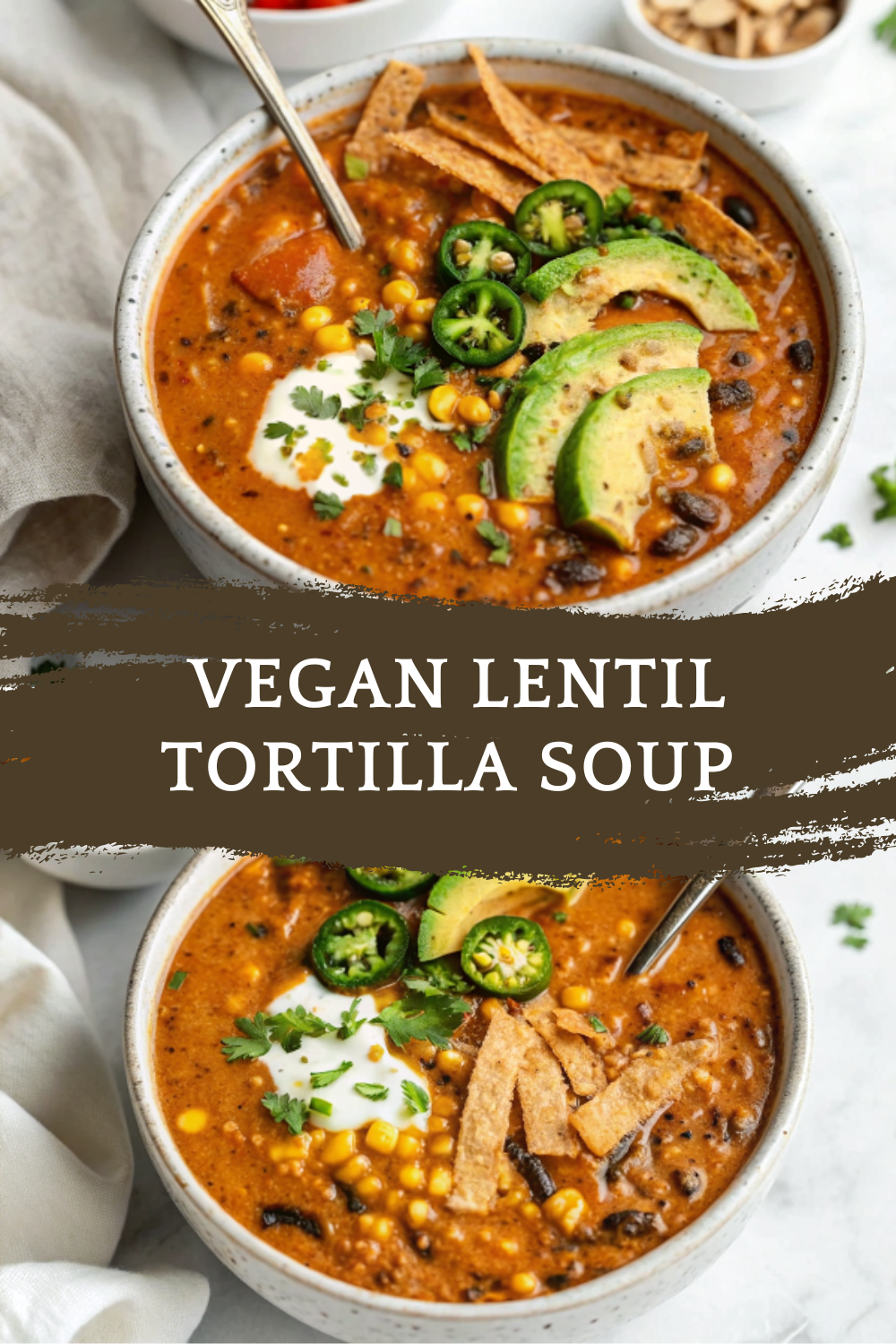 Vegan Lentil Tortilla Soup – Spicy, Comforting & Packed With Bold Mexican-Inspired Flavor