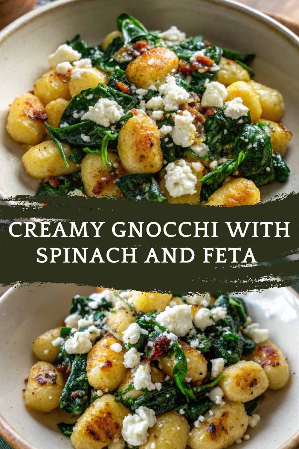 Creamy Gnocchi with Spinach and Feta for a Quick, Healthy, and Comforting Dinner