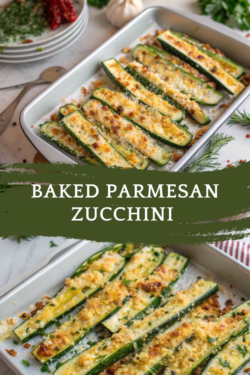 Baked Parmesan Zucchini – A Perfect Christmas & Thanksgiving Side Dish