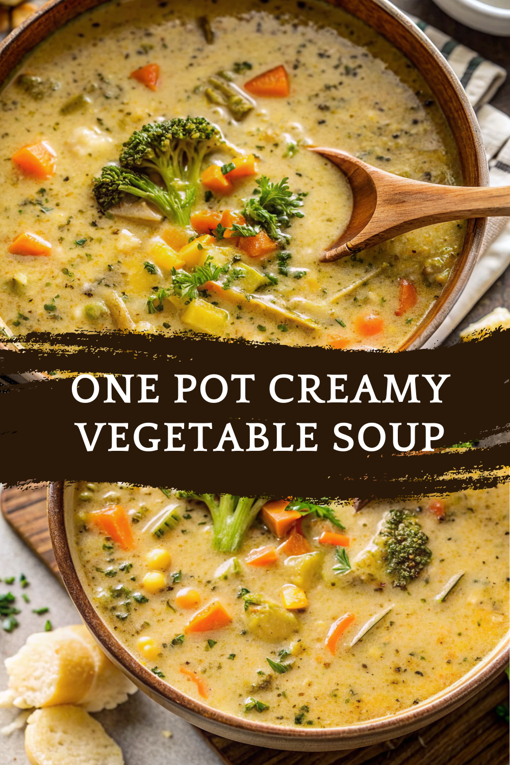 One Pot Creamy Vegetable Soup – Cozy, Hearty & Comforting