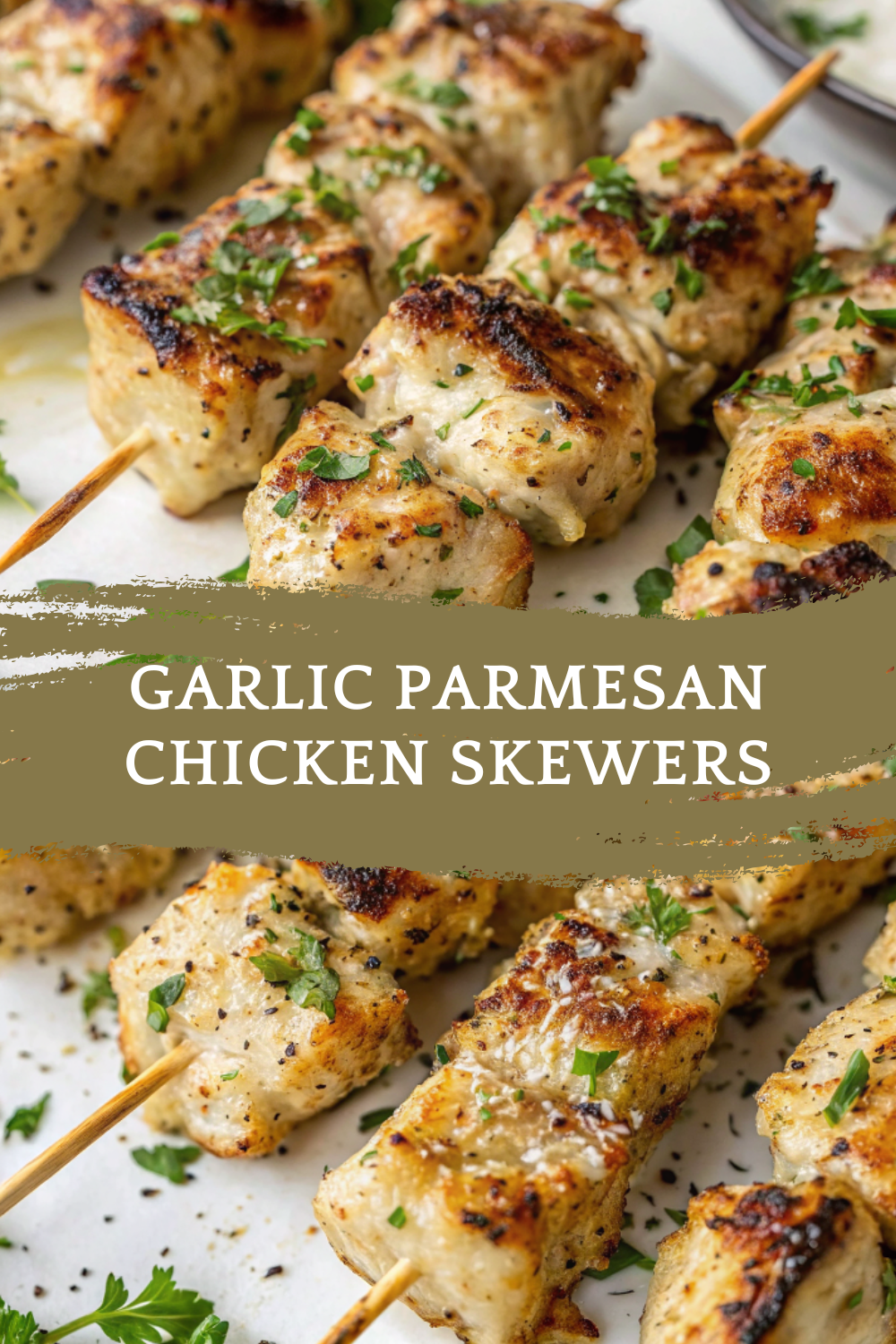 Garlic Parmesan Chicken Skewers – Irresistibly Juicy, Golden & Packed with Flavor
