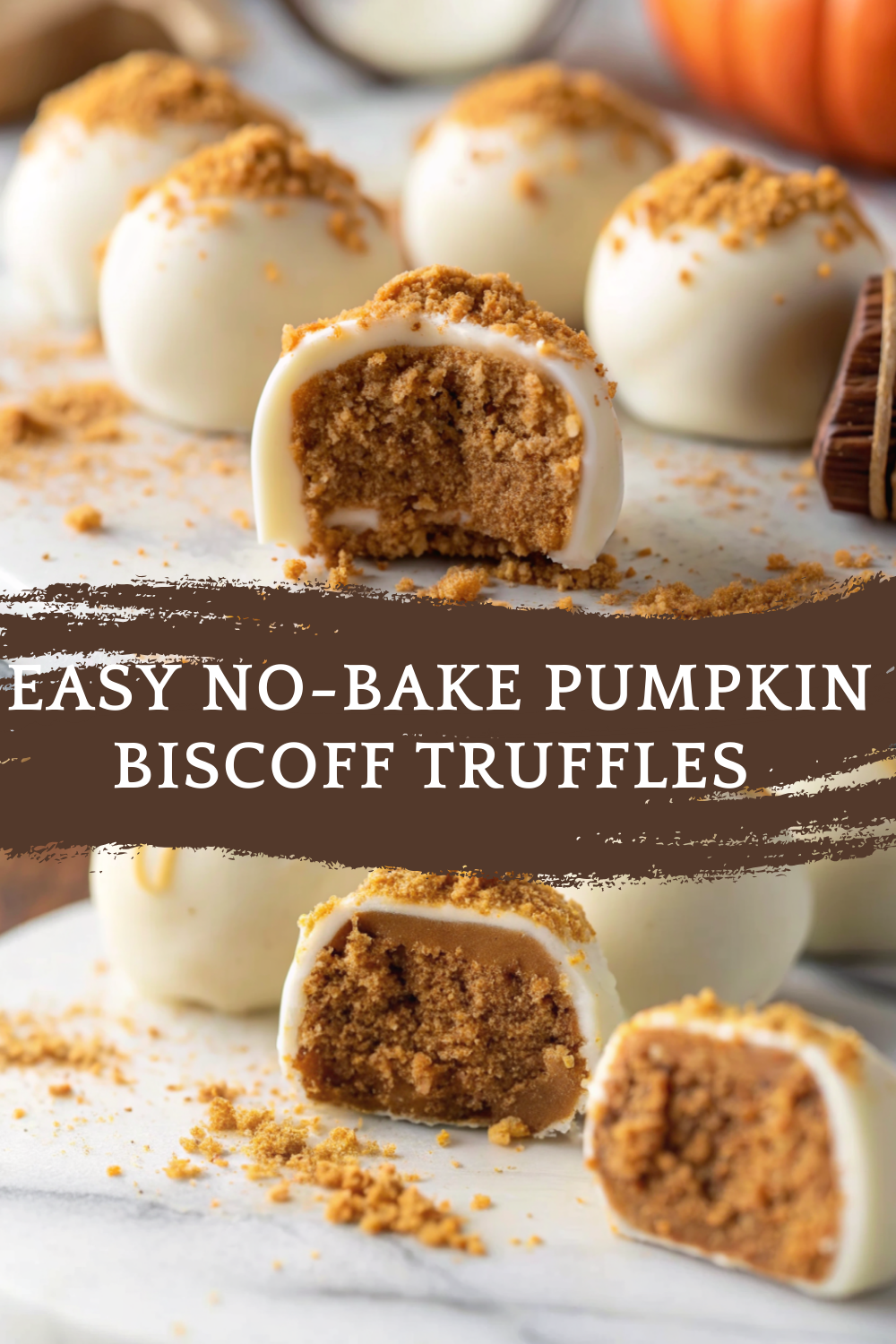 Easy No-Bake Pumpkin Biscoff Truffles – Creamy, Cozy, and Irresistible