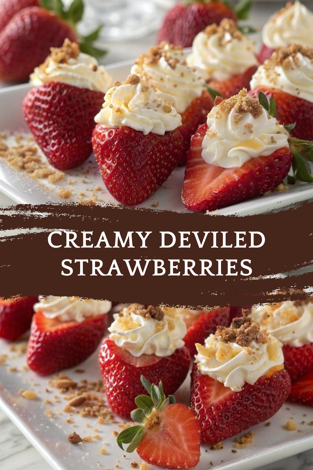 Creamy Deviled Strawberries – Easy Valentine’s Day Dessert That Looks Fancy but Takes Minutes