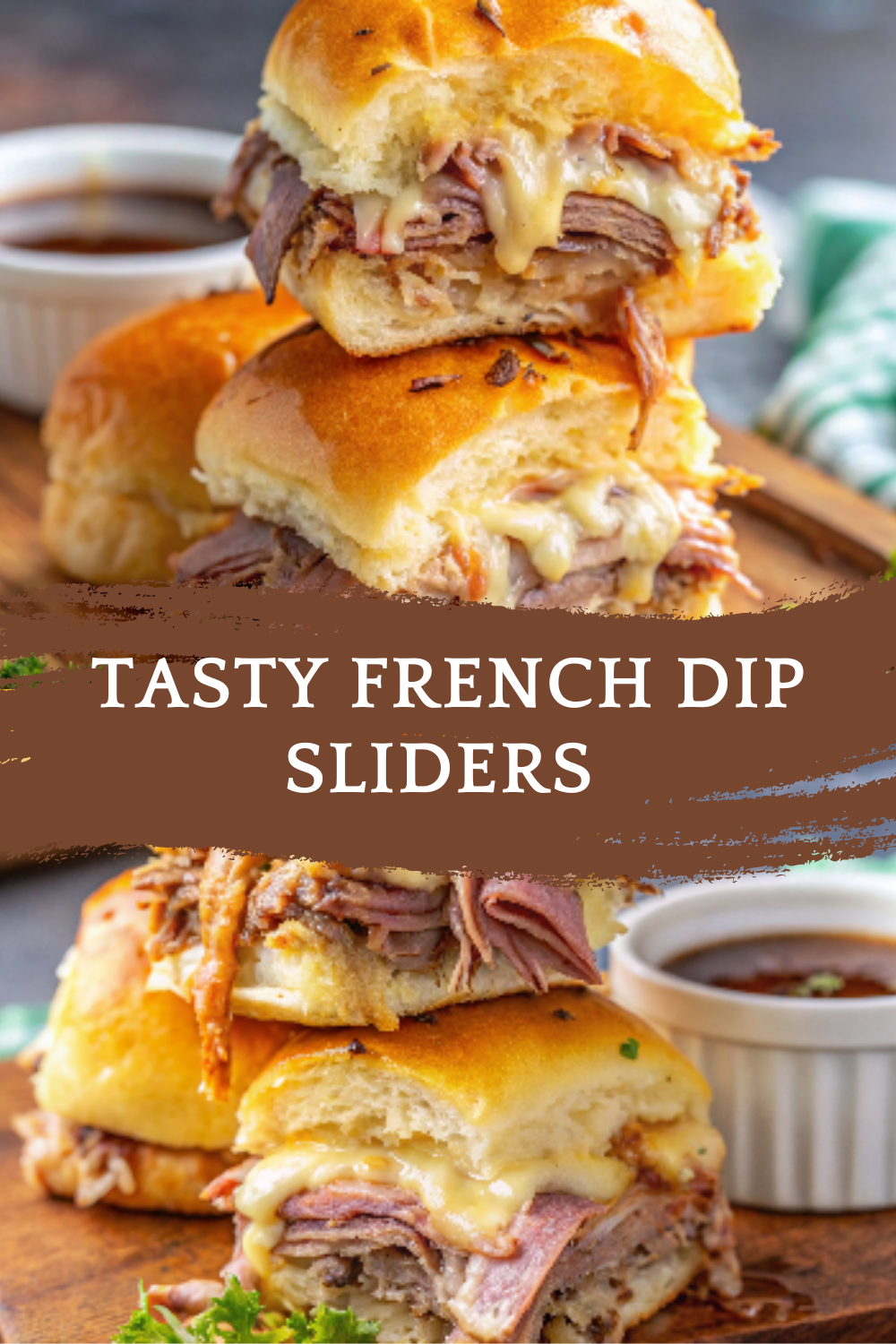 Tasty French Dip Sliders – Buttery, Cheesy, and Perfectly Savory