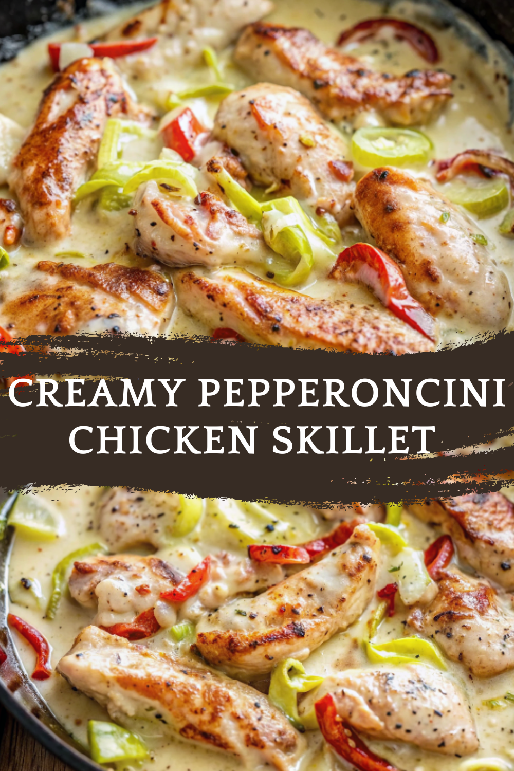 Creamy Pepperoncini Chicken Skillet – Zesty, Rich & One-Pan Comfort
