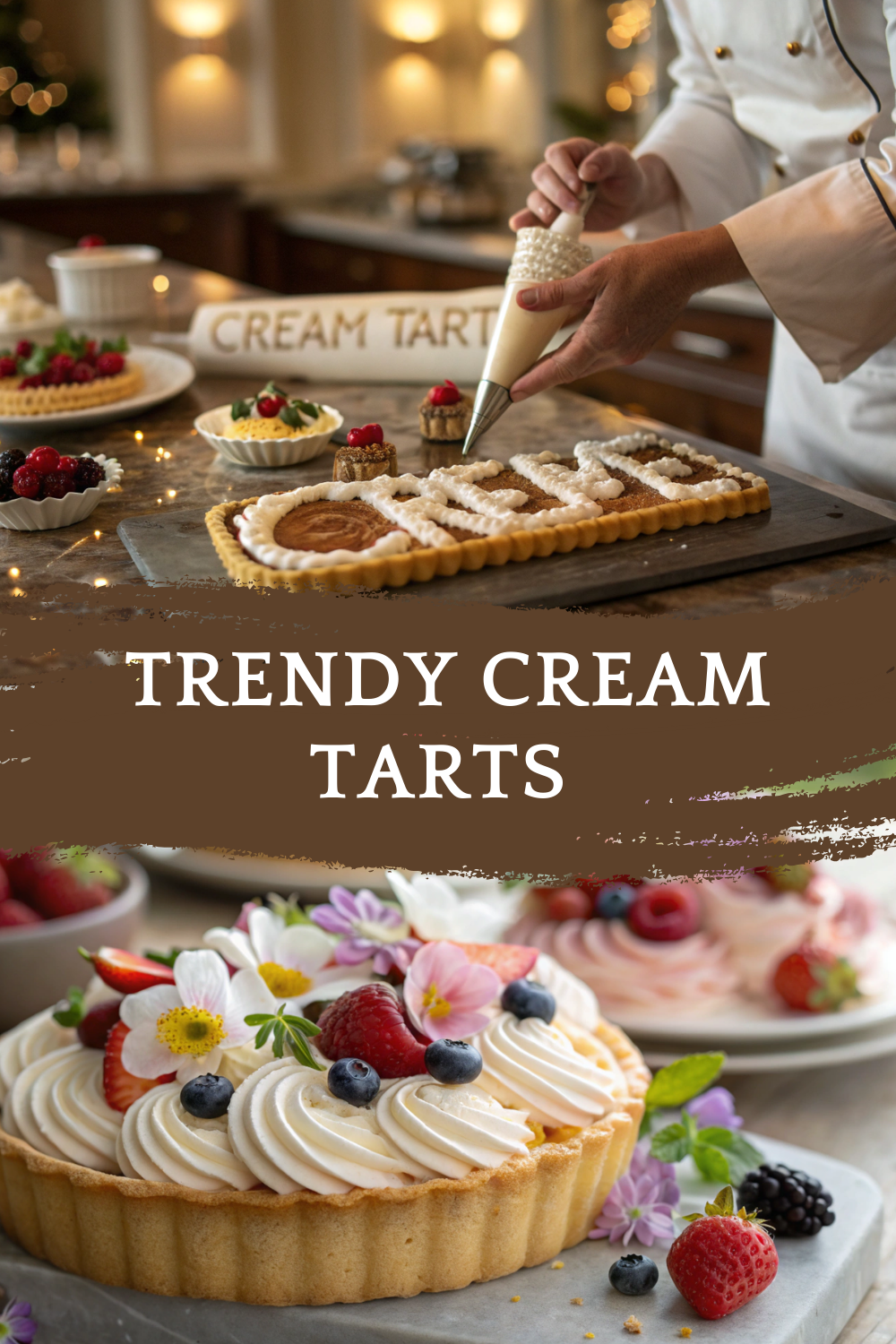 Trendy Cream Tarts – Elegant, Modern, and Bakery-Style Showstoppers