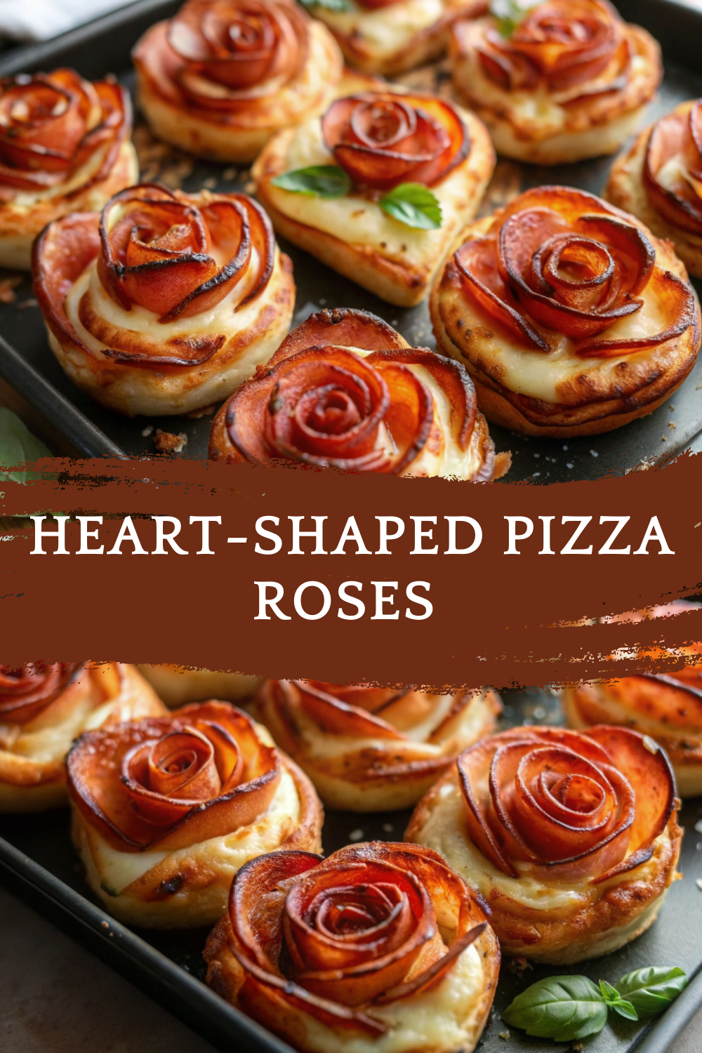 Heart-Shaped Pizza Roses – Cute, Cheesy, and Perfect for Special Moments