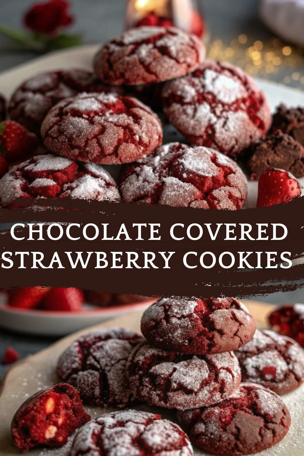 Chocolate Covered Strawberry Cookies – Soft, Fudgy, and Perfectly Romantic
