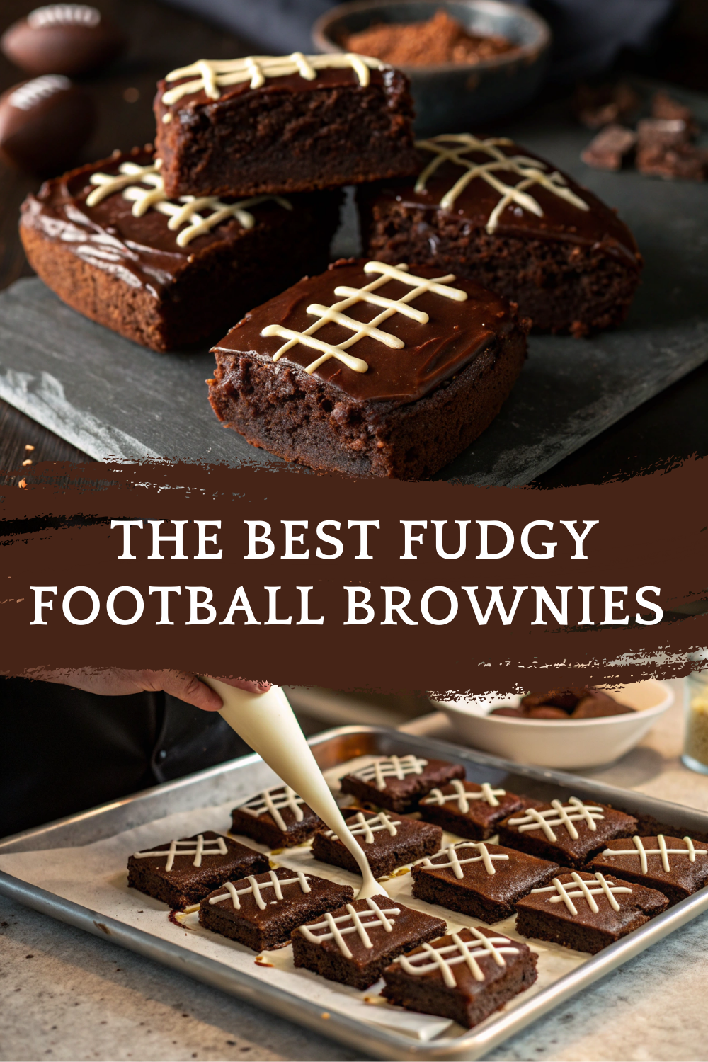 The Best Fudgy Football Brownies Recipe for Game Day – Rich, Gooey, and Crowd-Winning