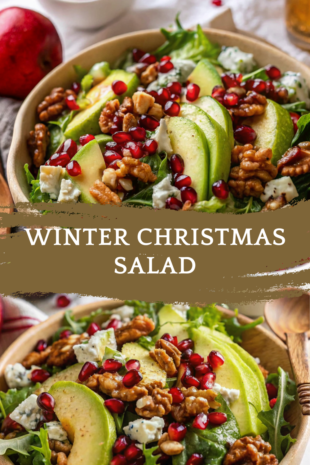 Winter Christmas Salad with Honey Mustard Dressing – Festive, Fresh, and Beautifully Balanced
