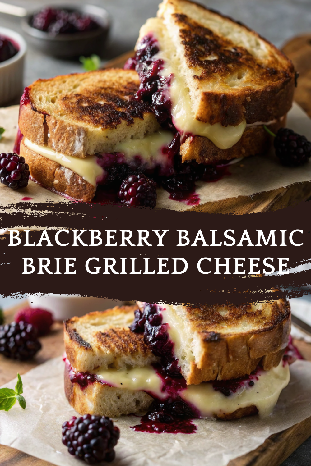 Sweet & Savory Blackberry Balsamic Brie Grilled Cheese – Gourmet Comfort Made Easy