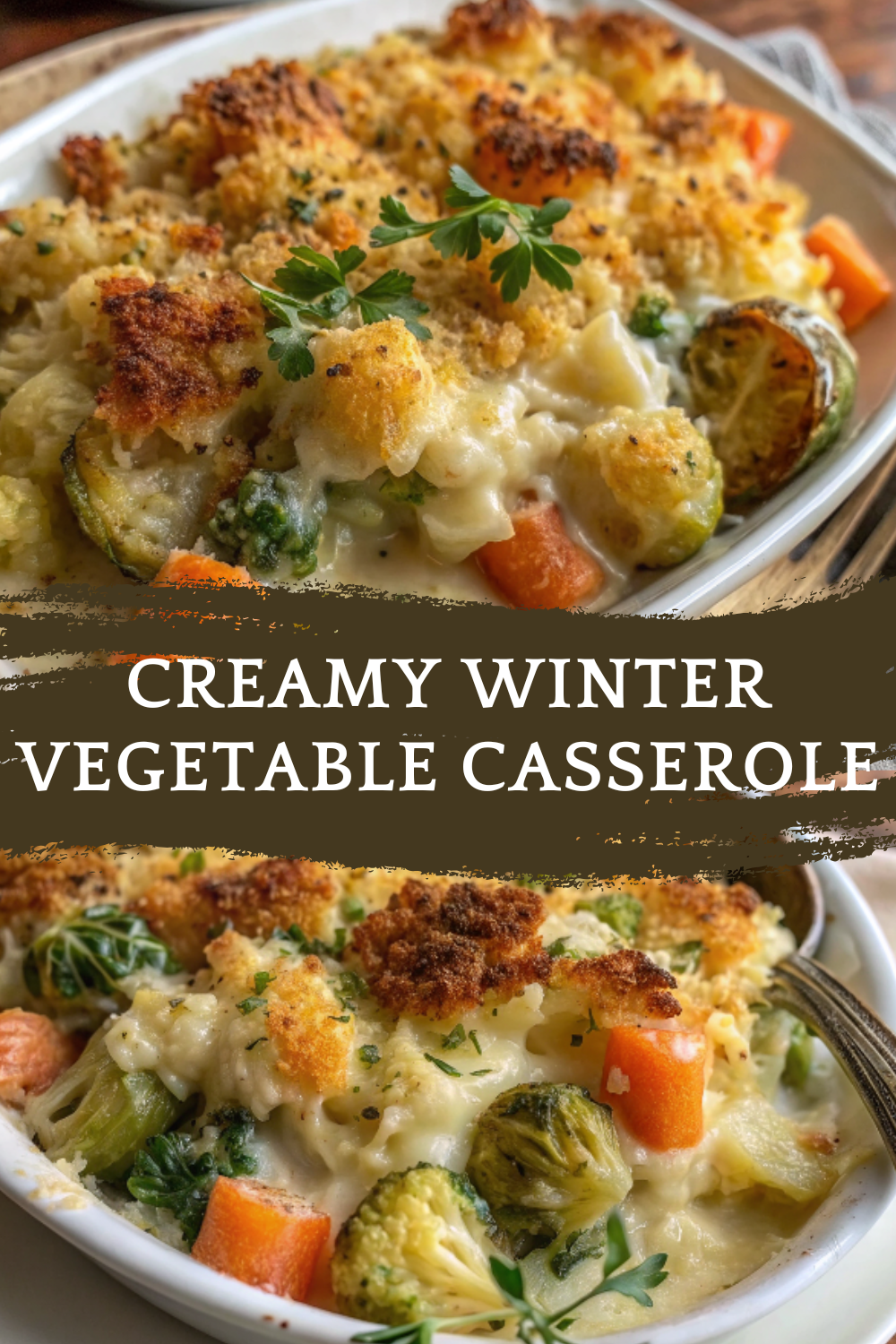 Creamy Winter Vegetable Casserole – Cozy, Cheesy and Comforting