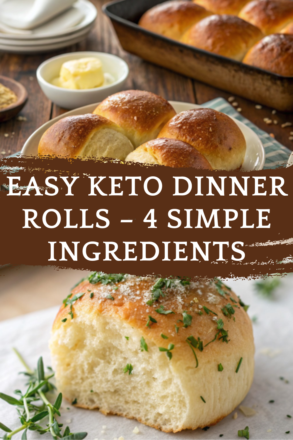 Easy Keto Dinner Rolls – 4 Simple Ingredients