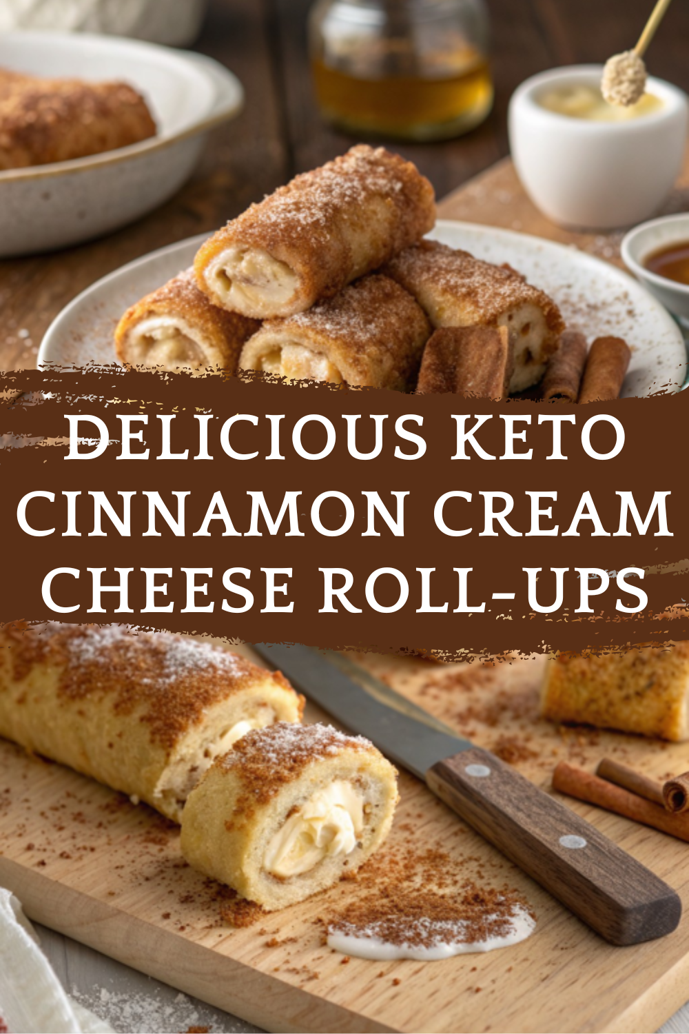 Delicious Keto Cinnamon Cream Cheese Roll-Ups