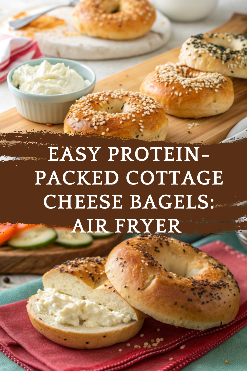Easy Protein-Packed Cottage Cheese Bagels: Air Fryer or Oven Method