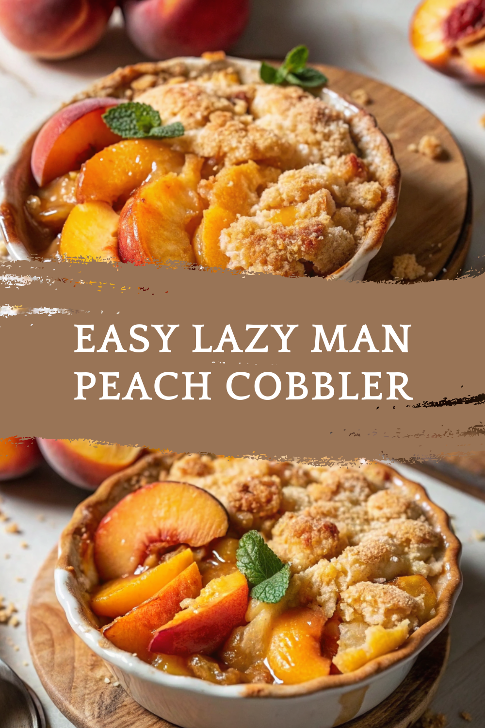 Easy Lazy Man Peach Cobbler – Quick, Sweet & Irresistibly Comforting Dessert
