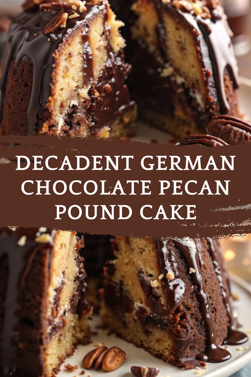 Decadent German Chocolate Pecan Pound Cake – Rich, Moist & Irresistibly Nutty